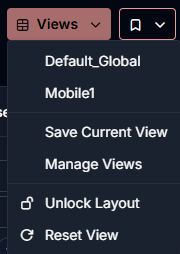 Layout dropdown button
